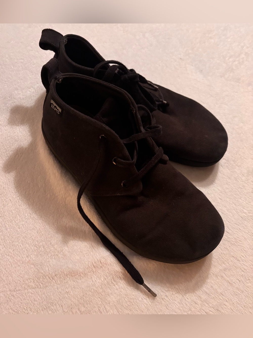 Lem’s Canvas Chukka Black Women’s 11 Wide Toe Box Zero Drop